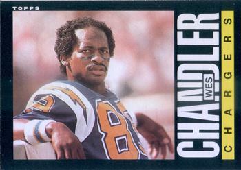 #370 Wes Chandler - San Diego Chargers - 1985 Topps Football