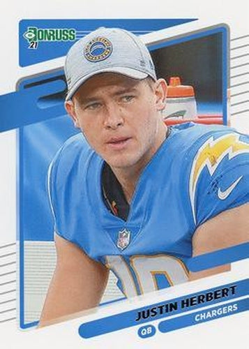 #70b Justin Herbert - Los Angeles Chargers - 2021 Donruss Football