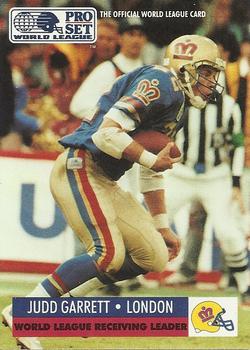 #710 Judd Garrett - London Monarchs - 1991 Pro Set Football