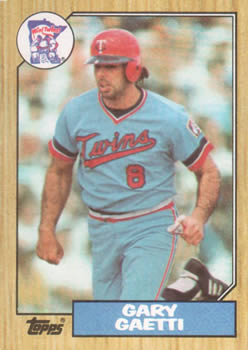 #710 Gary Gaetti - Minnesota Twins - 1987 Topps Baseball