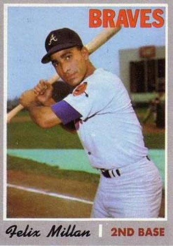 #710 Felix Millan - Atlanta Braves - 1970 Topps Baseball