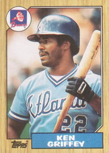 #711 Ken Griffey - Atlanta Braves - 1987 Topps Baseball