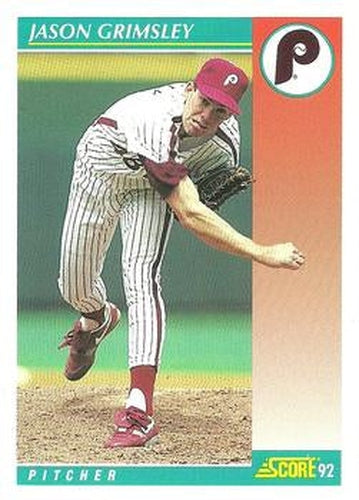#711 Jason Grimsley - Philadelphia Phillies - 1992 Score Baseball