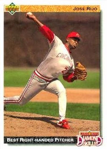 #712 Jose Rijo - Cincinnati Reds - 1992 Upper Deck Baseball