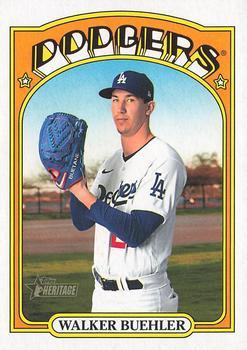 #712 Walker Buehler - Los Angeles Dodgers - 2021 Topps Heritage Baseball