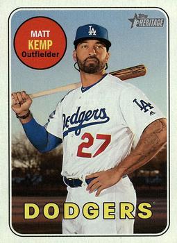 #713 Matt Kemp - Los Angeles Dodgers - 2018 Topps Heritage Baseball