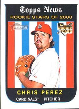 #715 Chris Perez - St. Louis Cardinals - 2008 Topps Heritage Baseball