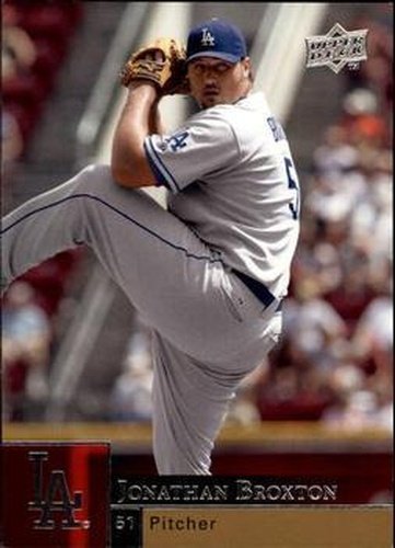 #715 Jonathan Broxton - Los Angeles Dodgers - 2009 Upper Deck Baseball