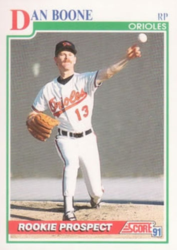 #715 Dan Boone - Baltimore Orioles - 1991 Score Baseball