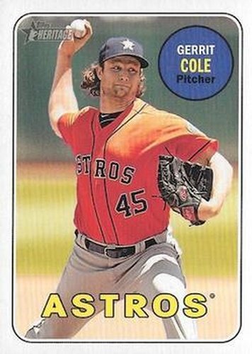#715b Gerrit Cole - Houston Astros - 2018 Topps Heritage Baseball