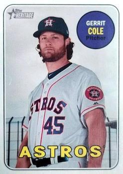#715c Gerrit Cole - Houston Astros - 2018 Topps Heritage Baseball