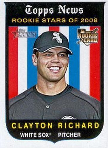 #716 Clayton Richard - Chicago White Sox - 2008 Topps Heritage Baseball