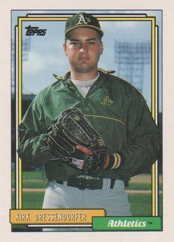 #716 Kirk Dressendorfer - Oakland Athletics - 1992 Topps Baseball
