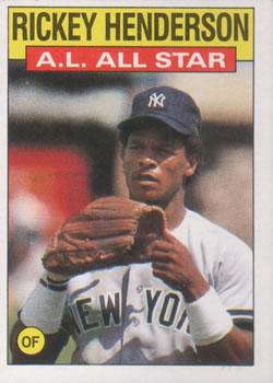 #716 Rickey Henderson - New York Yankees - 1986 Topps Baseball