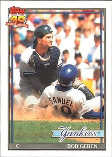 #716 Bob Geren - New York Yankees - 1991 O-Pee-Chee Baseball