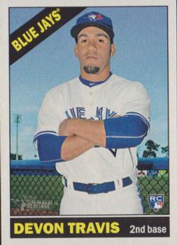 #716b Devon Travis - Toronto Blue Jays - 2015 Topps Heritage Baseball