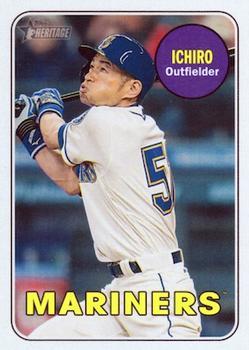 #716g Ichiro - Seattle Mariners - 2018 Topps Heritage Baseball