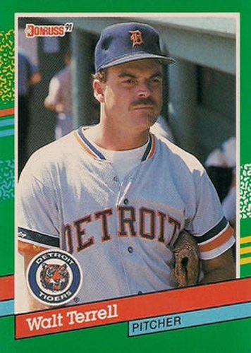 #717 Walt Terrell - Detroit Tigers - 1991 Donruss Baseball