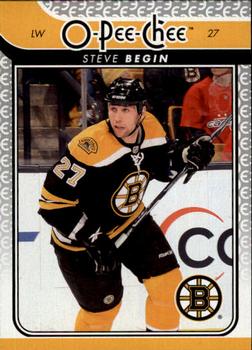 #718 Steve Begin - Boston Bruins - 2009-10 O-Pee-Chee Hockey