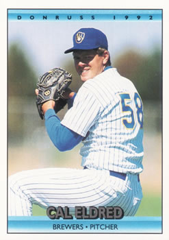 #718 Cal Eldred - Milwaukee Brewers - 1992 Donruss Baseball