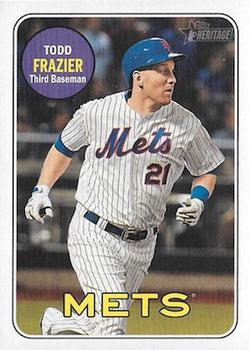 #718b Todd Frazier - New York Mets - 2018 Topps Heritage Baseball