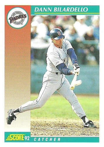 #719 Dann Bilardello - San Diego Padres - 1992 Score Baseball