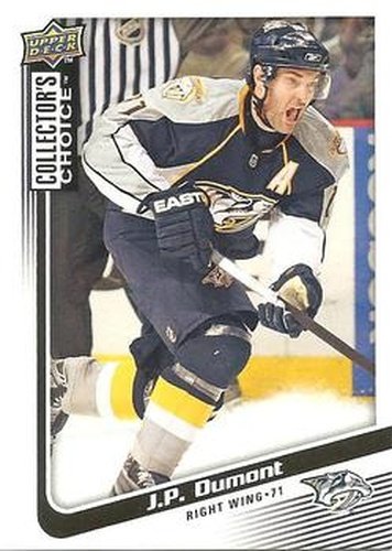 #71 J.P. Dumont - Nashville Predators - 2009-10 Collector's Choice Hockey