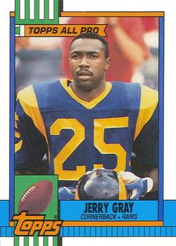 #71 Jerry Gray - Los Angeles Rams - 1990 Topps Football