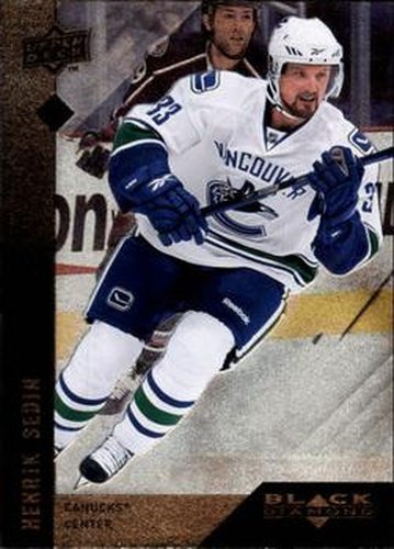 #71 Henrik Sedin - Vancouver Canucks - 2009-10 Upper Deck Black Diamond Hockey