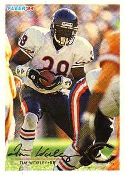 #71 Tim Worley - Chicago Bears - 1994 Fleer Football