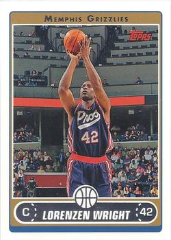 #71 Lorenzen Wright - Memphis Grizzlies - 2006-07 Topps Basketball