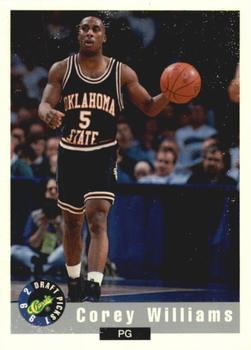 #71 Corey Williams - Oklahoma State Cowboys - 1992 Classic Draft Basketball