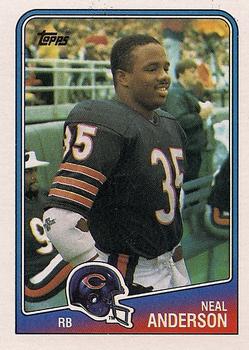 #71 Neal Anderson - Chicago Bears - 1988 Topps Football