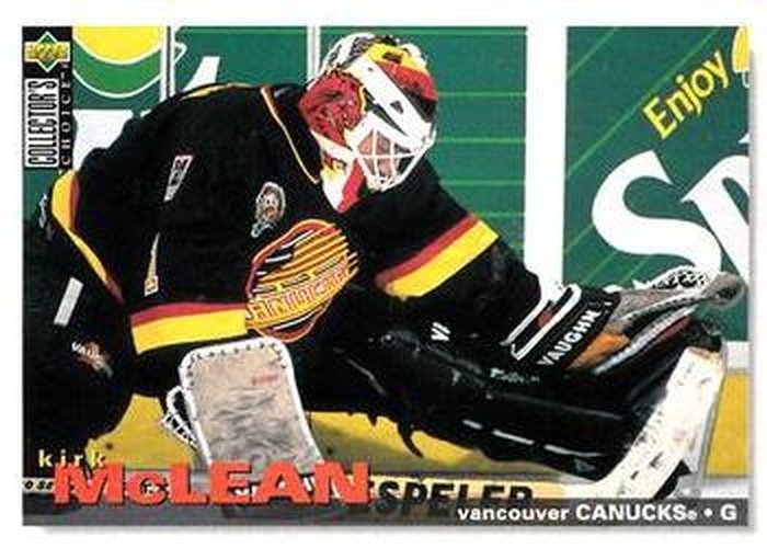 #71 Kirk McLean - Vancouver Canucks - 1995-96 Collector's Choice Hockey