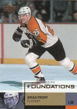 #71 Brian Propp - Philadelphia Flyers - 2002-03 Upper Deck Foundations Hockey