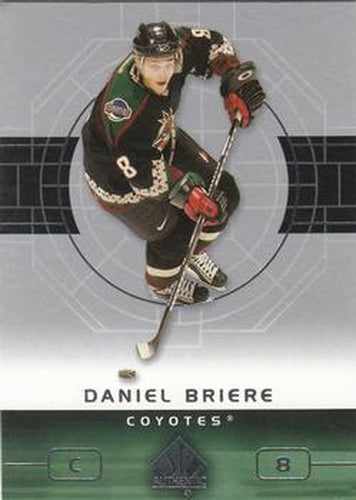 #71 Daniel Briere - Phoenix Coyotes - 2002-03 SP Authentic Hockey