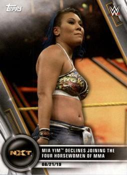 #71 Mia Yim Declines Joining The Four Horsewomen of MMA - 2020 Topps WWE Women's Division Wrestling