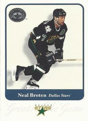 #71 Neal Broten - Dallas Stars - 2001-02 Fleer Greats of the Game Hockey