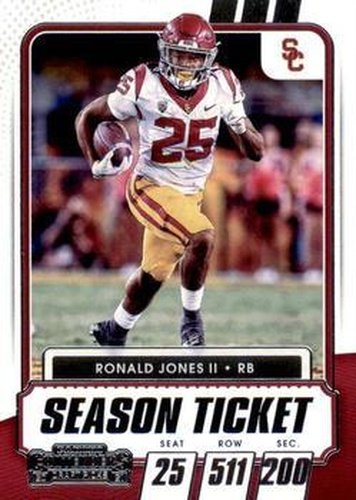 #71 Ronald Jones II - USC Trojans - 2021 Panini Contenders Draft Picks Football