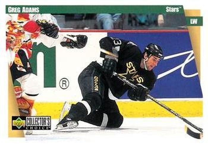 #71 Greg Adams - Dallas Stars - 1997-98 Collector's Choice Hockey