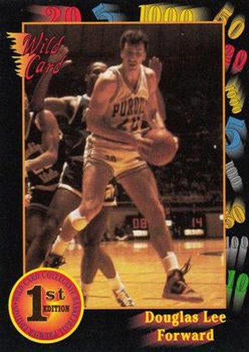 #71 Doug Lee - Purdue Boilermakers - 1991-92 Wild Card Basketball