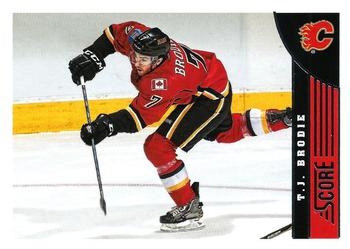 #71 T.J. Brodie - Calgary Flames - 2013-14 Score Hockey