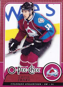 #720 David Jones - Colorado Avalanche - 2008-09 O-Pee-Chee Hockey