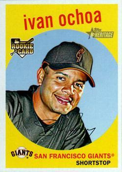 #720 Ivan Ochoa - San Francisco Giants - 2008 Topps Heritage Baseball