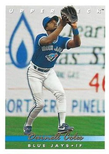 #721 Darnell Coles - Toronto Blue Jays - 1993 Upper Deck Baseball