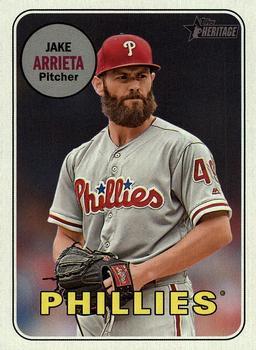 #721 Jake Arrieta - Philadelphia Phillies - 2018 Topps Heritage Baseball