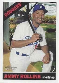 #721b Jimmy Rollins - Los Angeles Dodgers - 2015 Topps Heritage Baseball