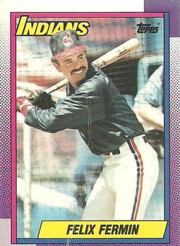 #722 Felix Fermin - Cleveland Indians - 1990 O-Pee-Chee Baseball