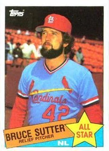 #722 Bruce Sutter - St. Louis Cardinals - 1985 Topps Baseball