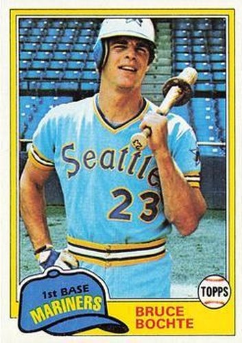 #723 Bruce Bochte - Seattle Mariners - 1981 Topps Baseball